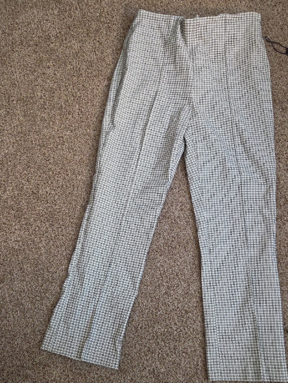 Rachel Zoe Black & White Geometric Slim Pants
